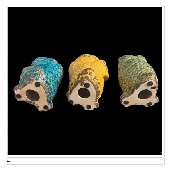 Vintage 3pc collectible Owl figurine set see,hear, speak no evil - Picture 3 of 3